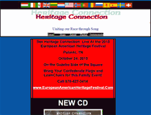 Tablet Screenshot of heritageconnectionband.com